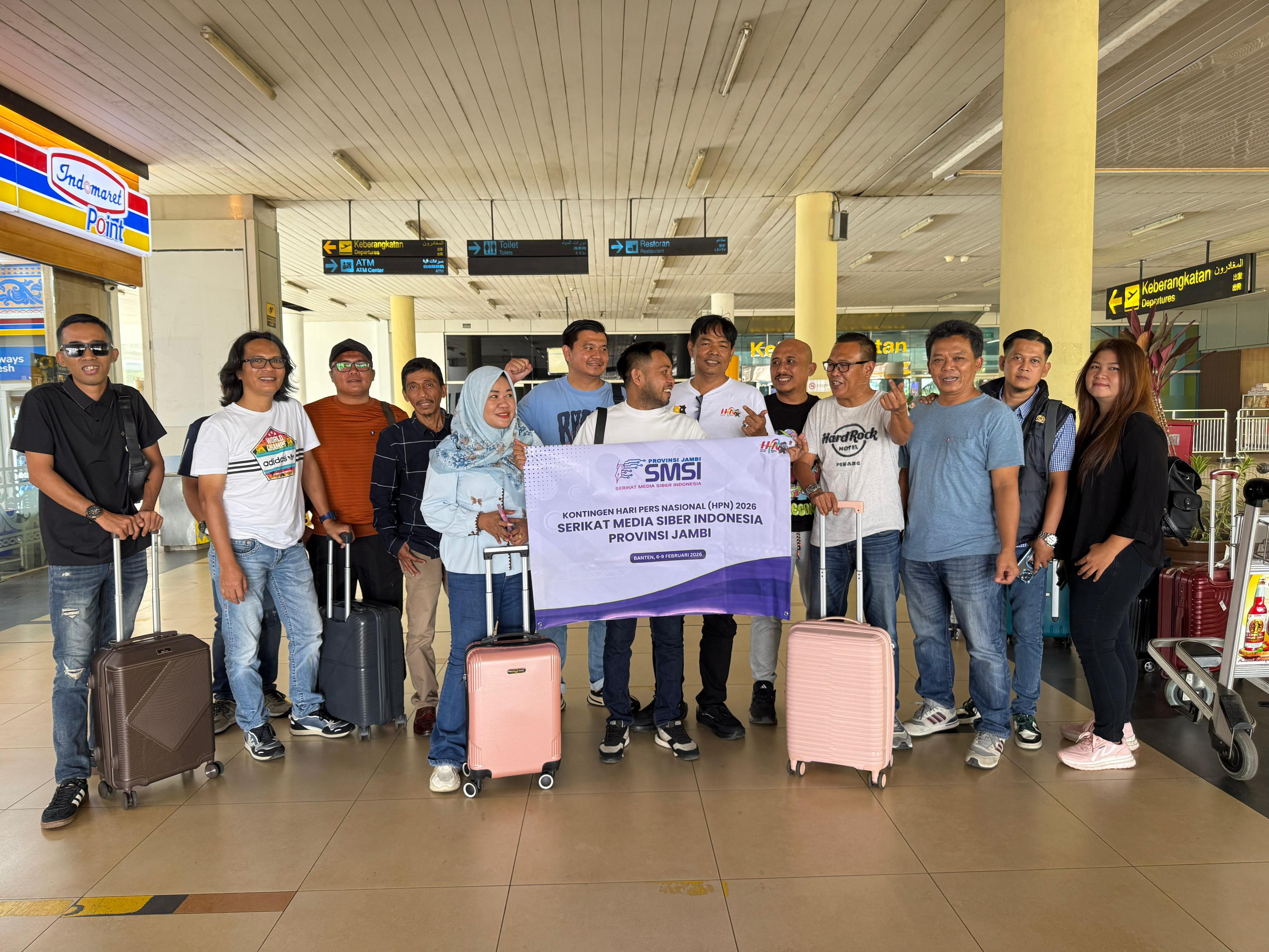 Kontingen SMSI Provinsi Jambi Berangkat Ikuti Rangkaian Hari Pers Nasional 2026