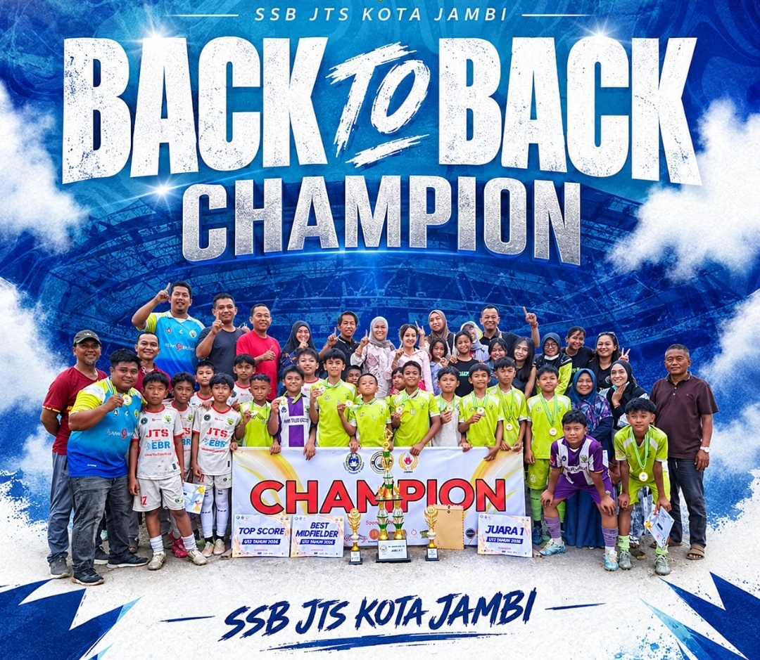 JTS Back to Back! Jambi Town Soccer Kembali Juara Grassroot Indonesia Jambi Cup