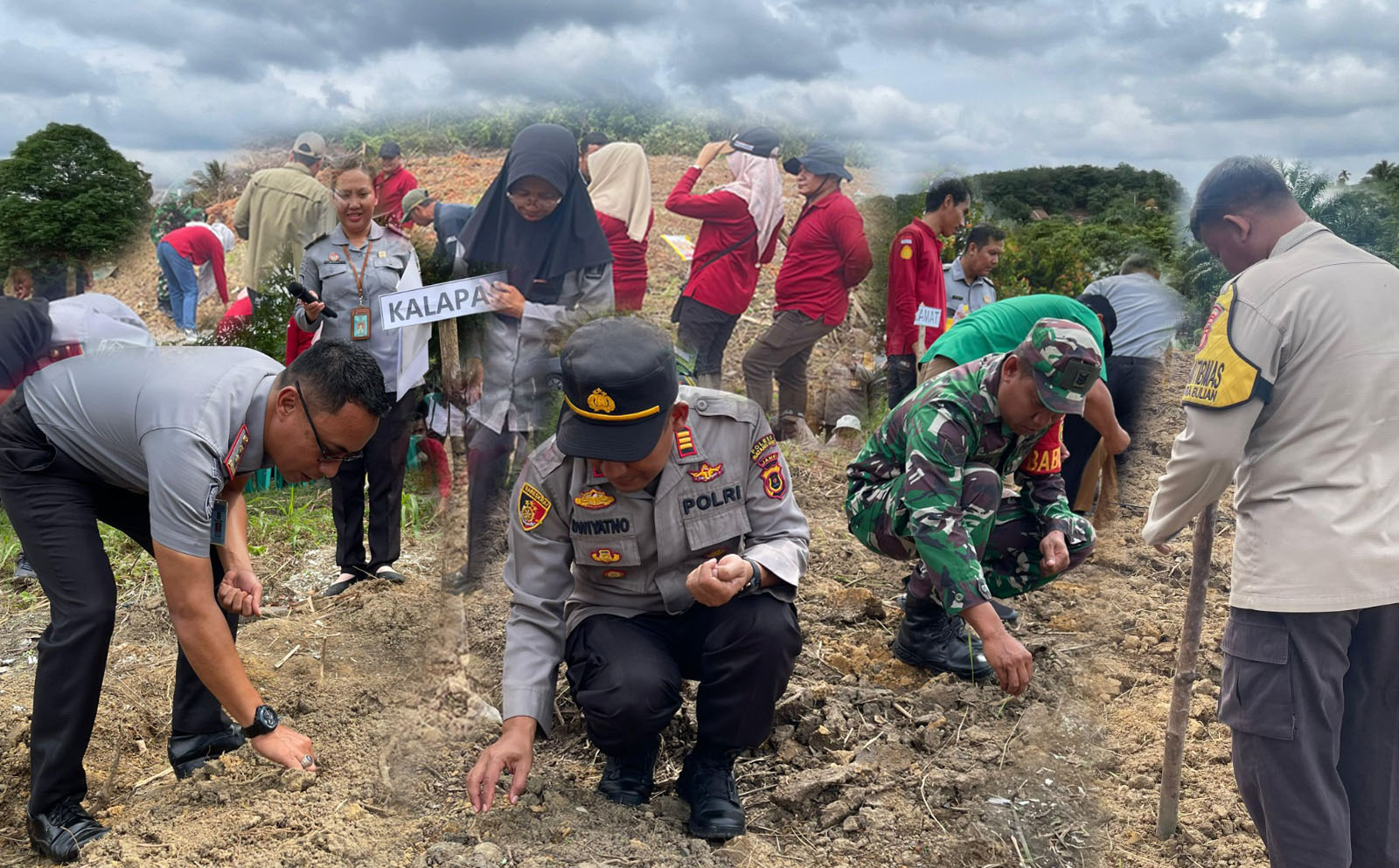 Manfaatkan Lahan Kosong Seluas 1,4 Hektar, LPKA Muara Bulian Ajak Polisi Tanam Jagung