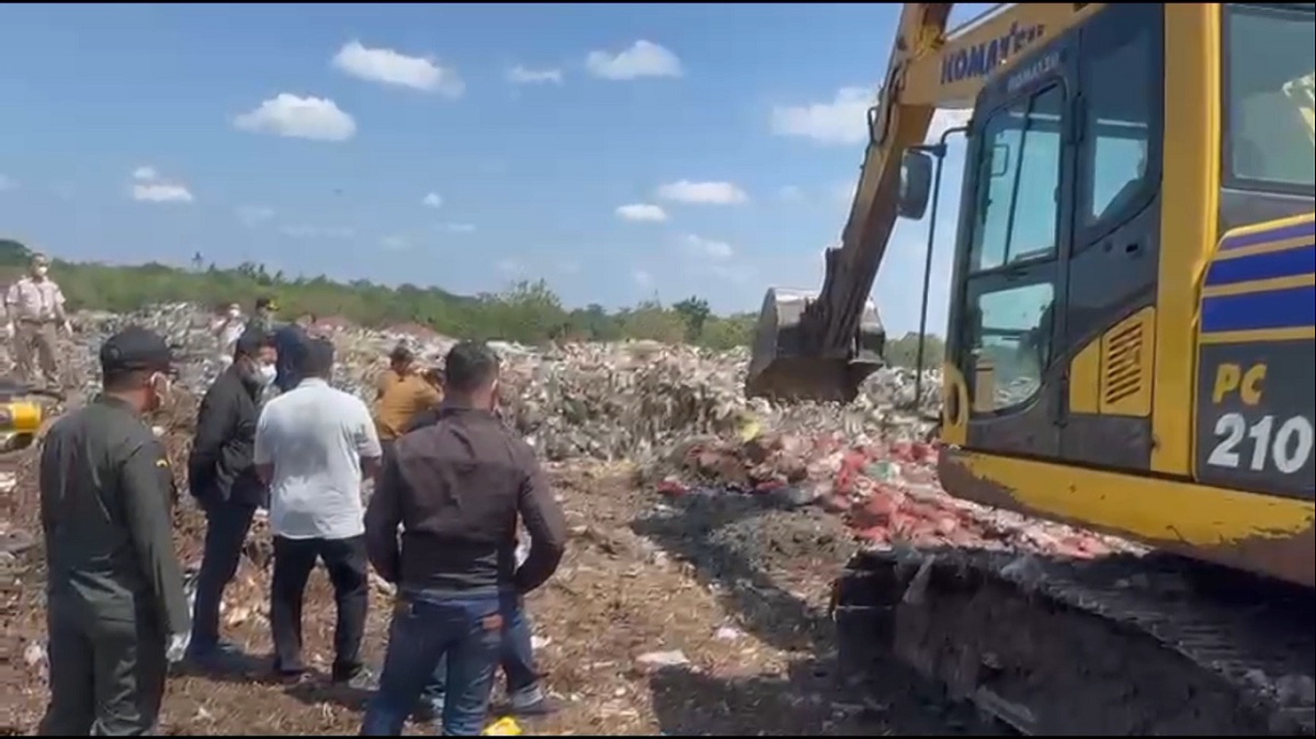 Gagalkan Peredaran Ilegal, Dipolairud Polda Jambi Musnahkan 10,8 Ton Bawang Merah Dan Sejumlah Sembako
