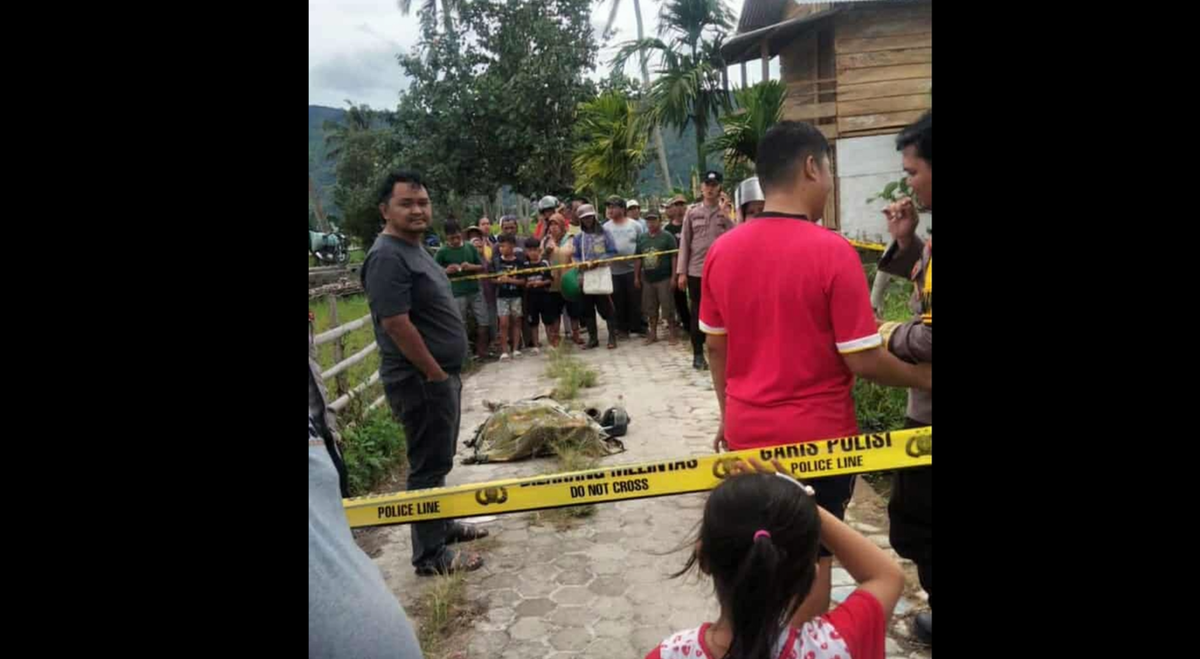 Penemuan Jasad Seorang Pria Ditemukan Tewas Di Persawahan