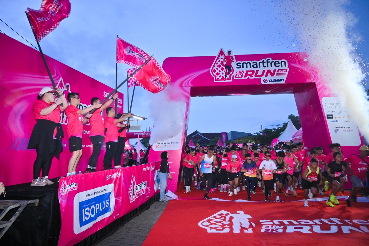 SMARTFREN perkuat “Jagoan Sinyal Se-Indonesia” di Lampung, Gelar Fun Run 2026 