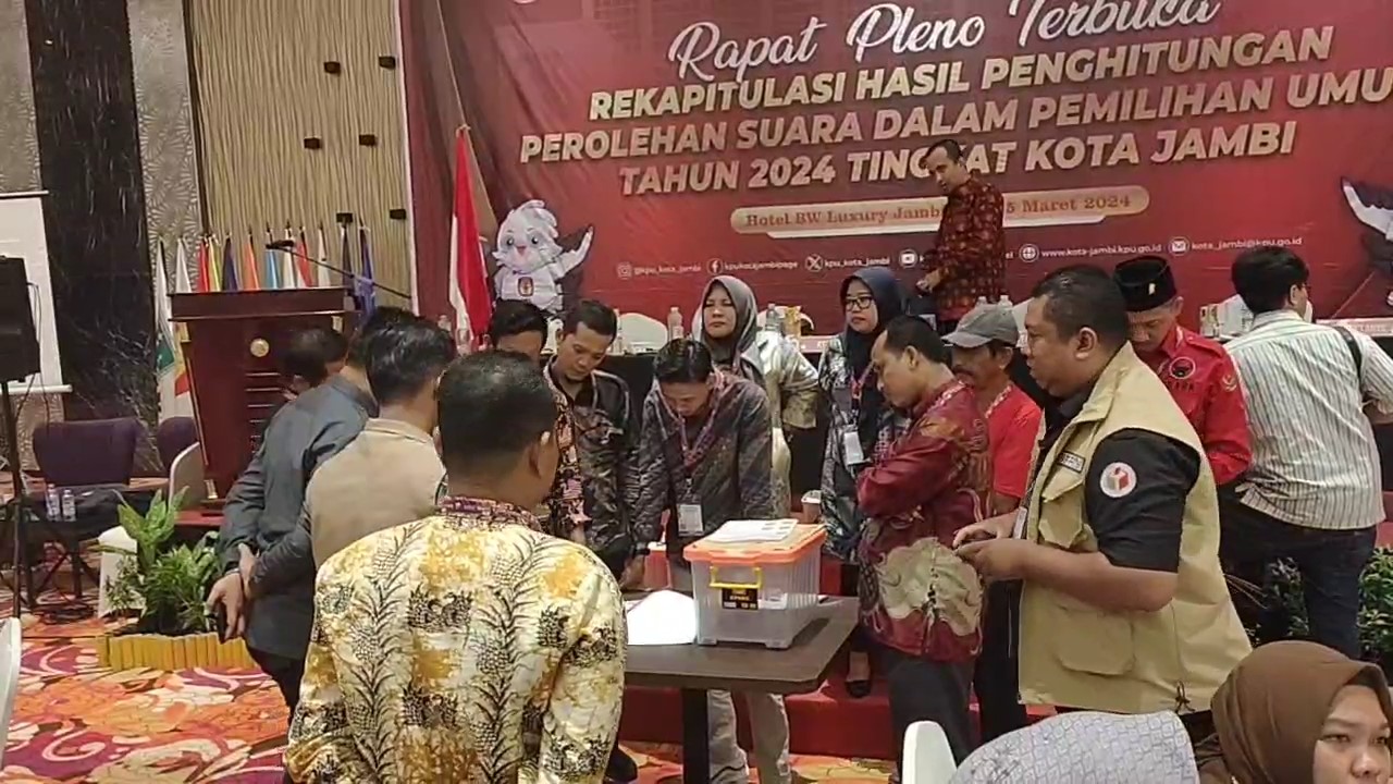 Partai Gerindra Tolak Hasil Rekapitulasi Kecamatan Alam Barajo pada Pleno Kota Jambi