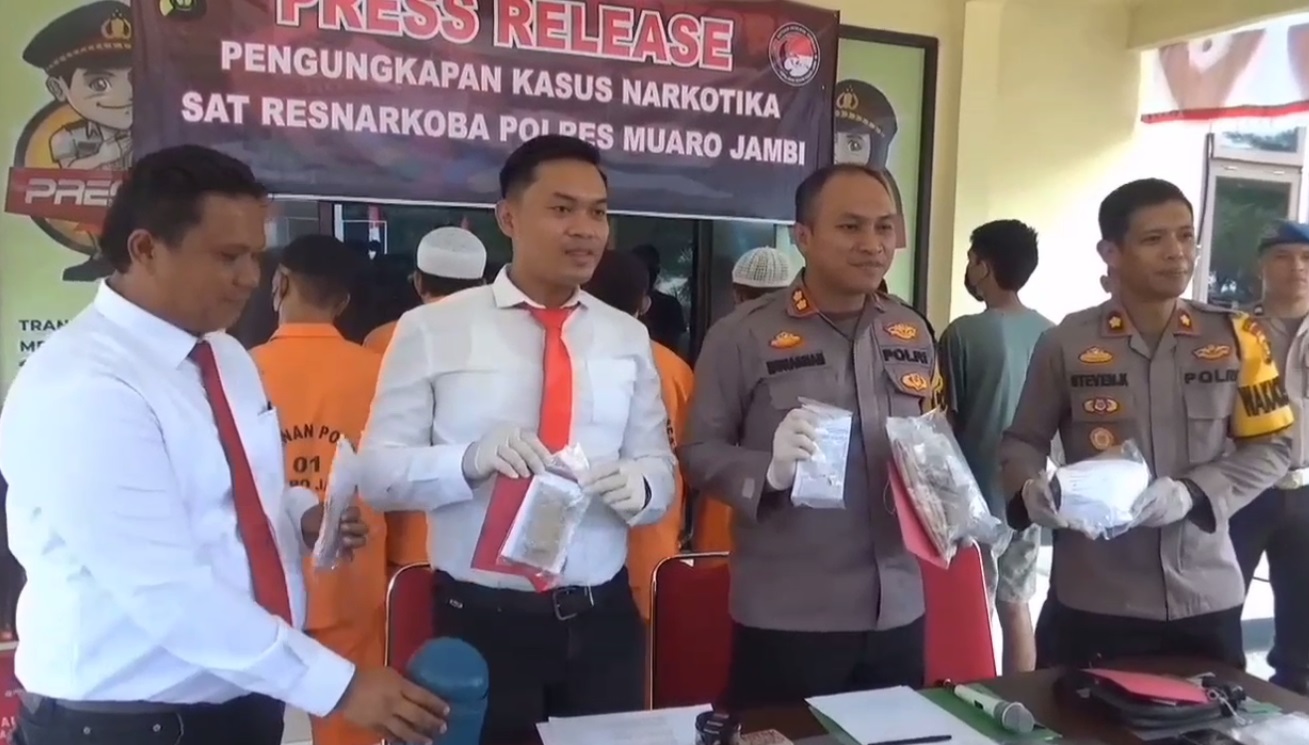 Tahun 2023, Polres Muaro Jambi Ungkap 41 Kasus Narkoba dengan 54 Tersangka 