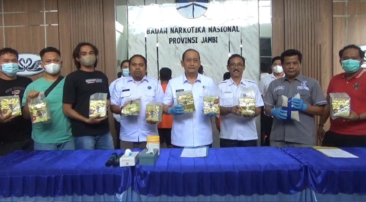 Dalam 2 Bulan, BNNP Jambi Amankan Sabu 11 Kilogram 