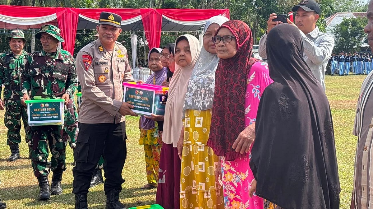 Polres Bungo Hadiri Pembukaan TMMD ke-129 TA 2026 Kodim 0416/Bute