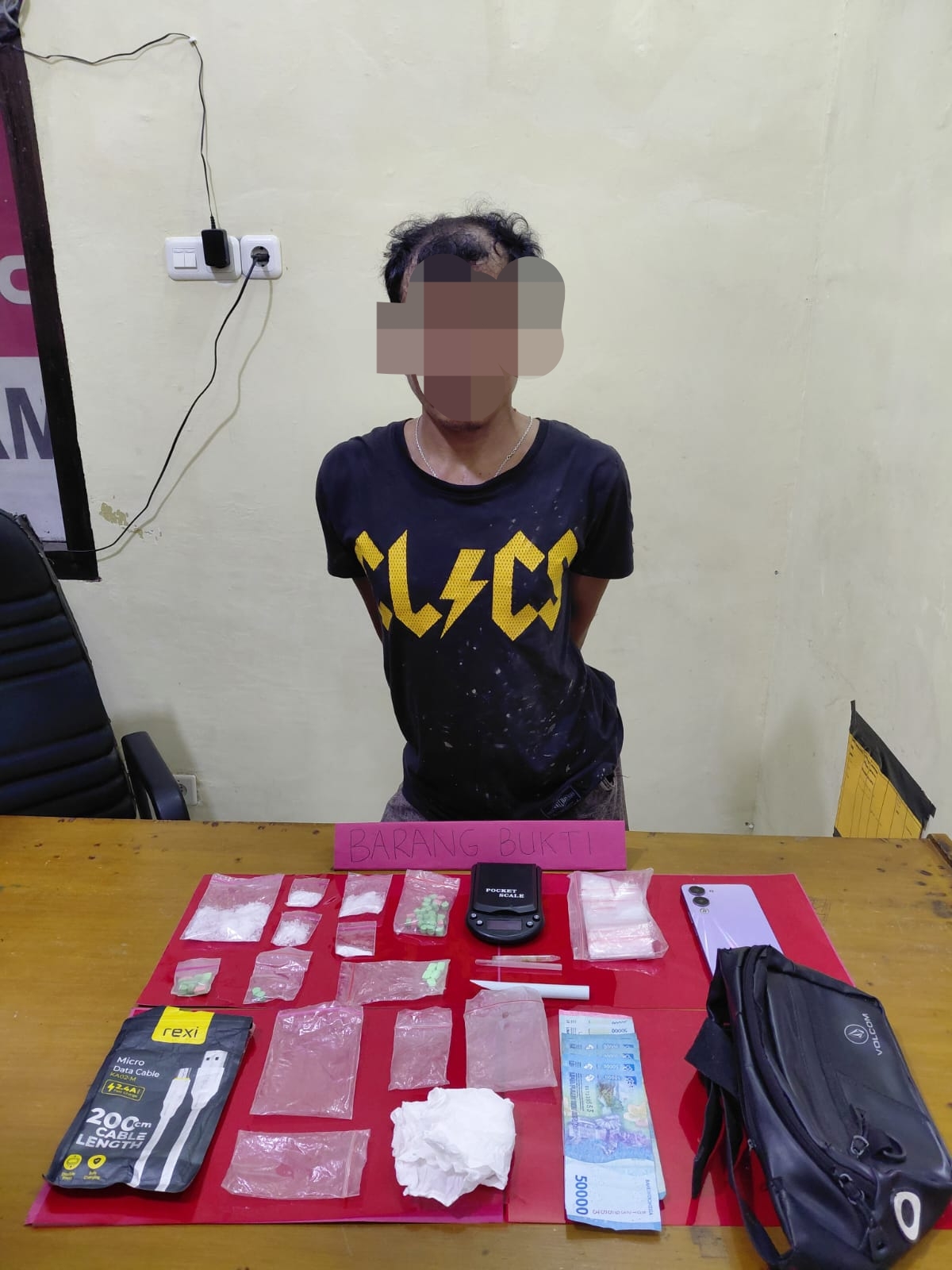 Seorang Pengedar Kembali Di Tangkap, Puluhan Ekstasi Dan Belasan Gram Sabu Di Amankan