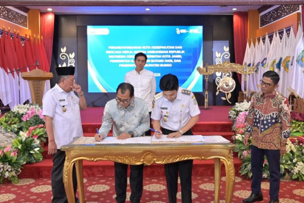 Pemkot Jambi Teken MoU Bersama Ombudsman RI, Wujud Nyata Dalam Meningkatkan Pelayanan Publik