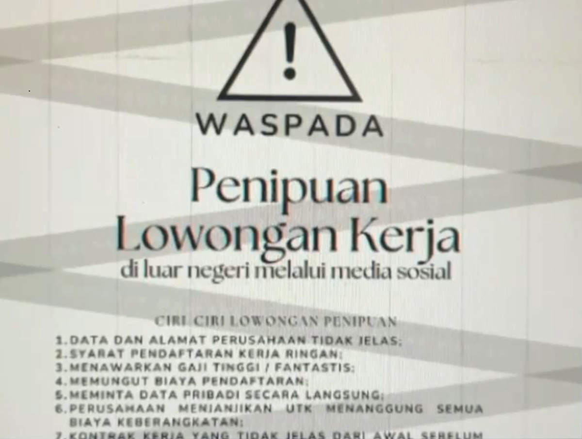 Waspada Penipuan Loker Luar Negeri, Pemkab Batang Hari Imbau Warga Cek Legalitas