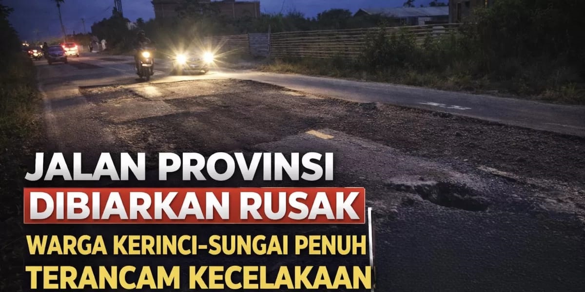 Jalan Provinsi Dikerok Tanpa Kejelasan, Warga Kerinci–Sungai Penuh Terancam Kecelakaan