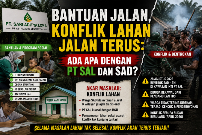 Bantuan Jalan, Konflik Lahan Jalan Terus, Ada Apa dengan PT SAL dan SAD?