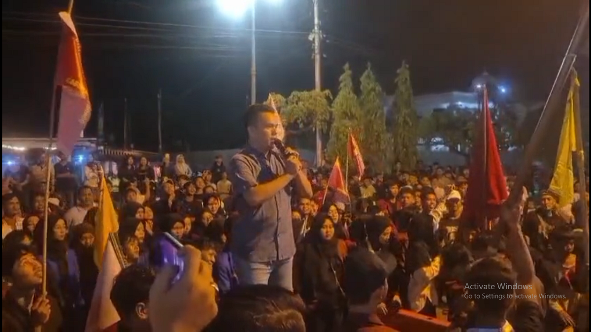 Aksi Solidaritas Tuntut Keadilan atas Kematian Affan Kurniawan di Depan Polres Bungo