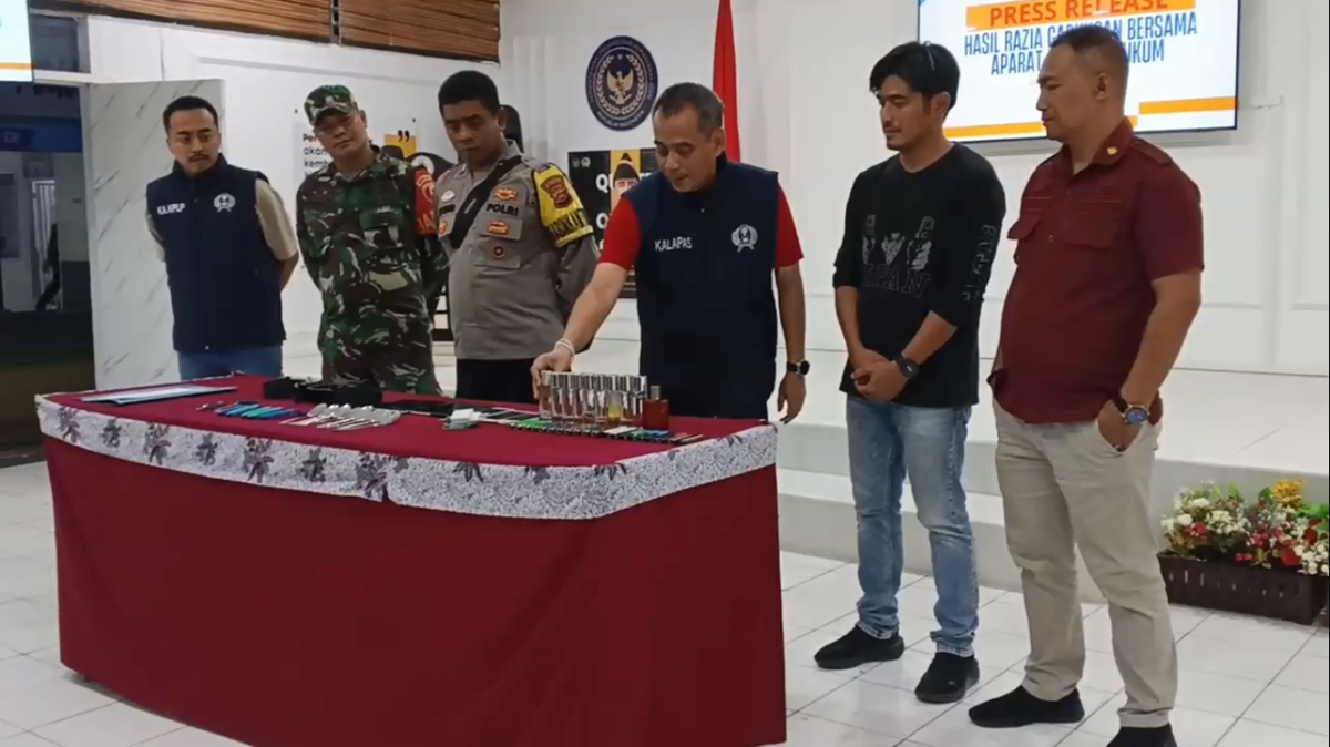 Razia Mendadak di Lapas Muara Bulian, Petugas Gabungan Temukan Barang Terlarang