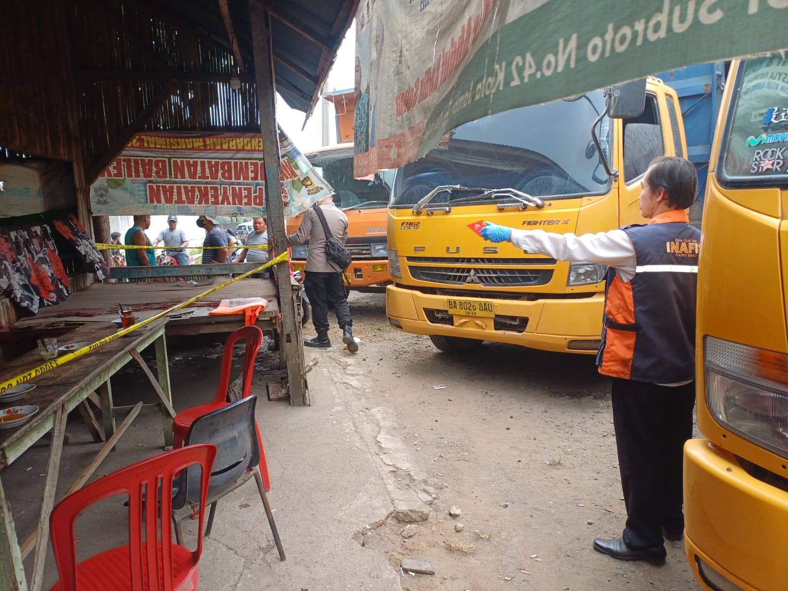 Seorang Sopir Batubara Meninggal Dunia di Rumah Makan, Polisi Lakukan Lidik