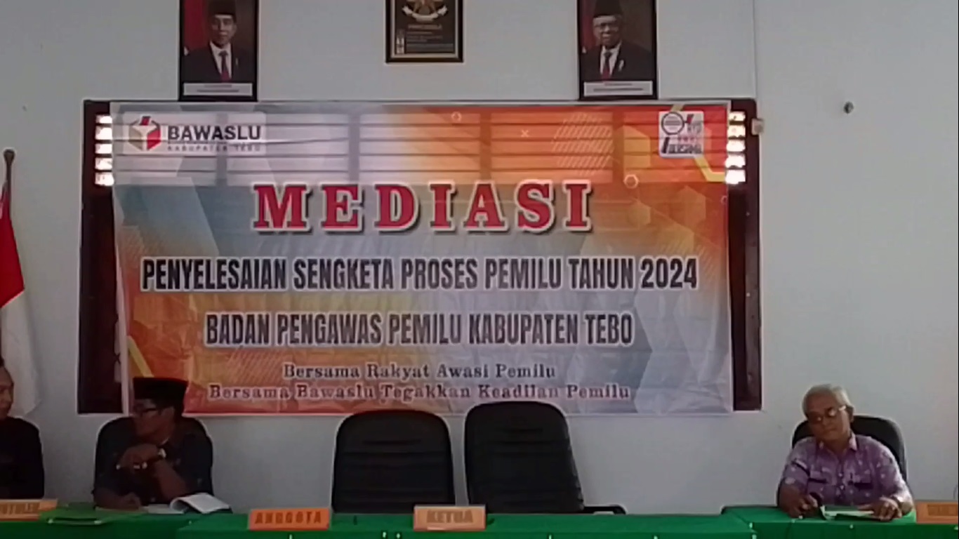 Sengketa Proses Pemilu Antara Demokrat dan KPU Tebo Berlanjut Ke Pembuktian