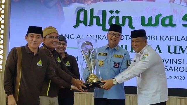 Walikota Fasha Bangga Kota Jambi Juara Umum MTQ ke 52 Tingkat Provinsi Jambi