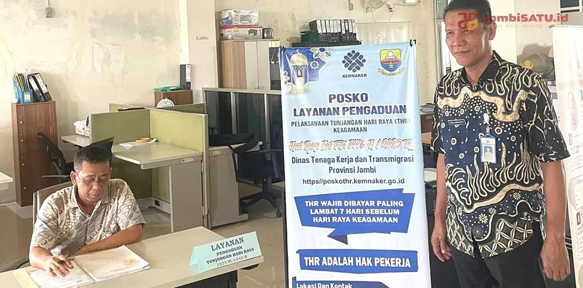 THR Belum Dibayar? Disnakertrans Jambi Siapkan 4 Posko Pengaduan hingga 20 Maret