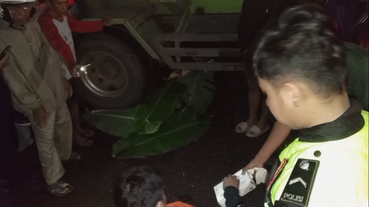 Pengendara Motor Tewas Tertabrak Truk Tangki di Perbatasan Kota Jambi-Muaro Jambi