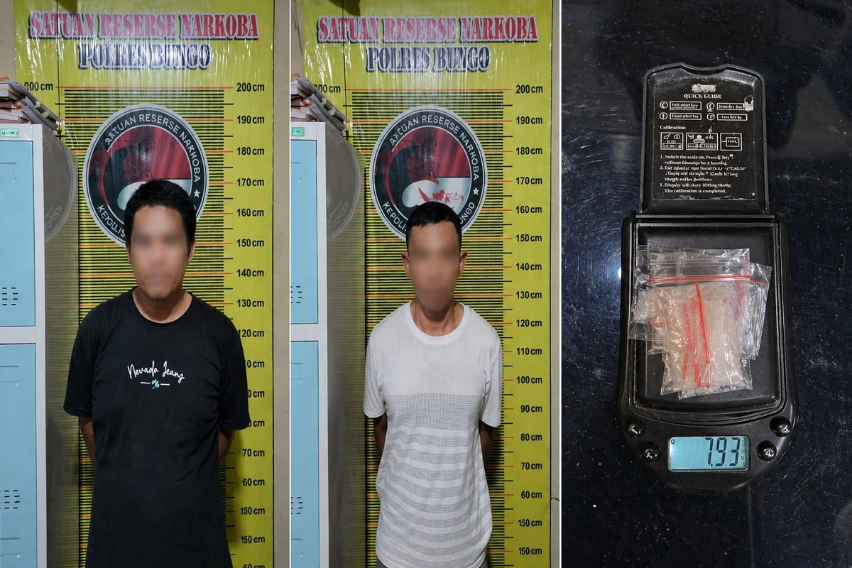 Polres Bungo Ungkap Peredaran Sabu, Dua Pelaku Diamankan