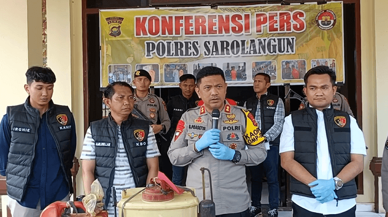 Polres Sarolangun Tangkap Pelaku Karhutla di Sarolangun