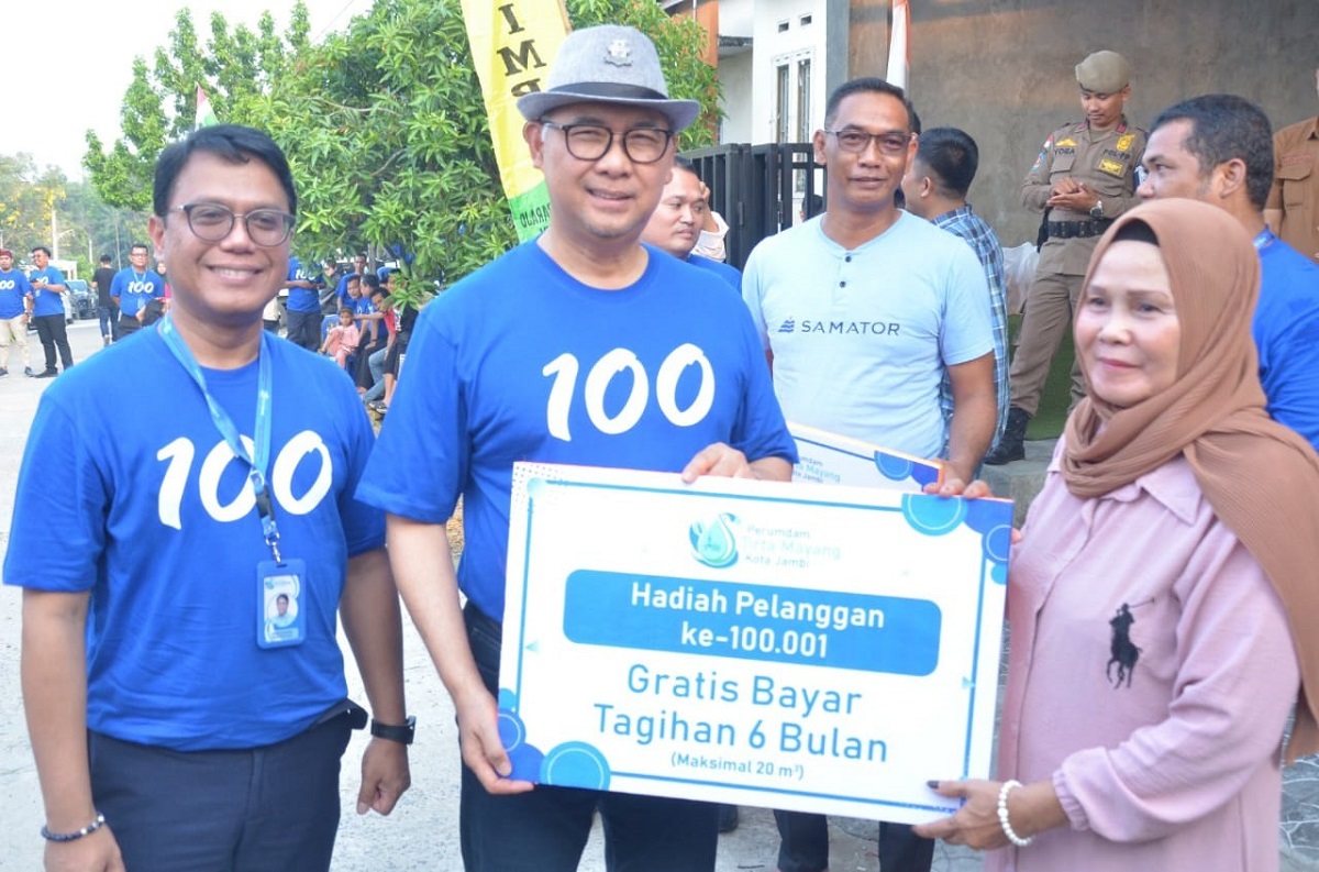 Tirta Mayang Masuk Kategori BUMD Air Minum Besar, Berhasil Capai 100 Ribu Pelanggan