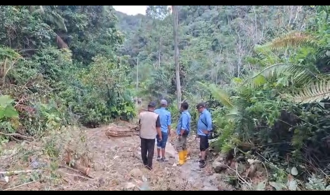 Tanah Longsor Batang Asai, Terjadi Di 8 Titik Akses Jalan Menuju 7 desa Marga Batin Pengambang Lumpuh