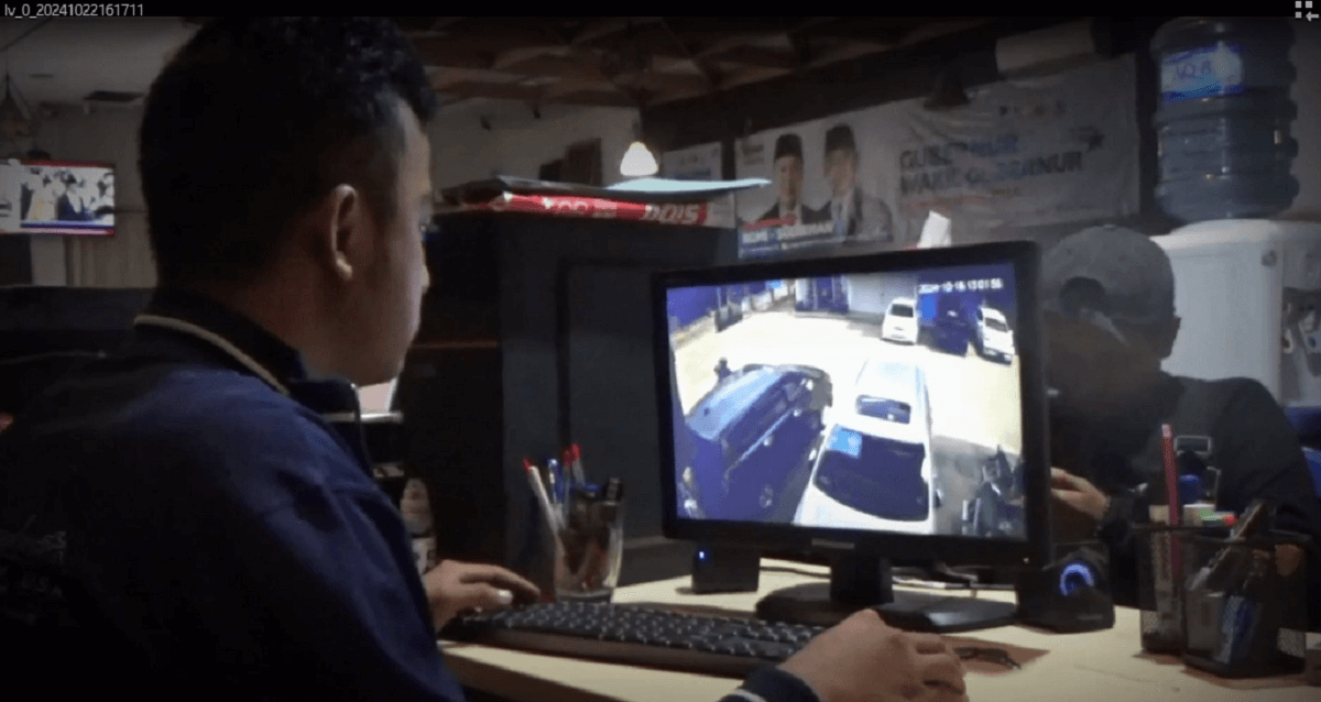 Aksi Pelaku Curanmor di Posko Pemenangan Terekam Kamera CCTV, 1 Unit Motor Milik Relawan Raib