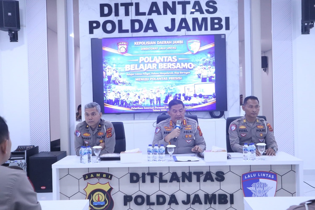 Tingkatkan Profesionalisme Personel, Ditlantas Polda Jambi Gelar Program “Polantas Belajar Bersamo”