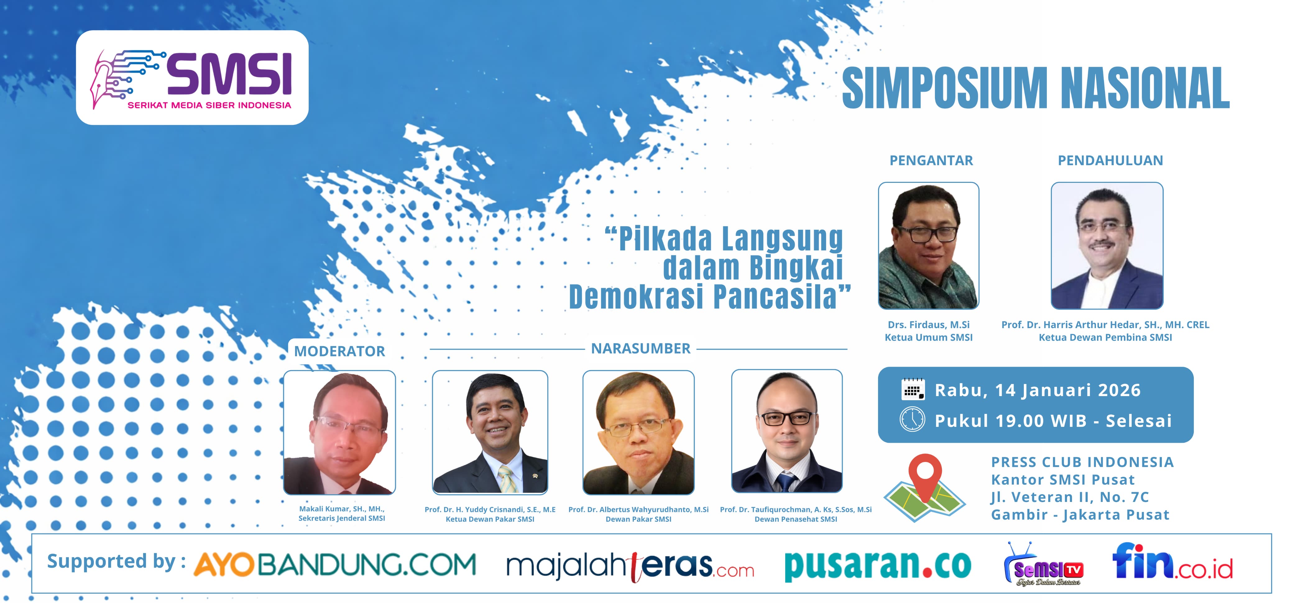 Simposium SMSI Tegaskan Pilkada Lewat DPRD sebagai Alternatif Demokrasi