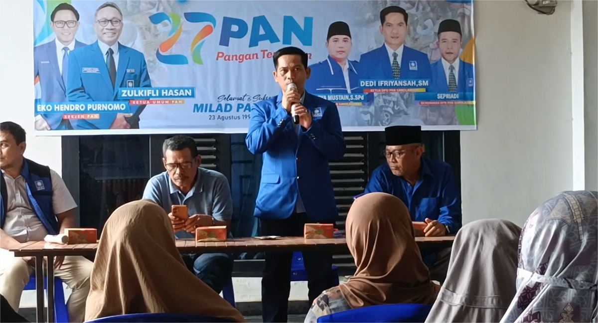 Milad PAN ke-27, Dedi Ifriansyah Tebar Kebaikan di Pulau Pandan