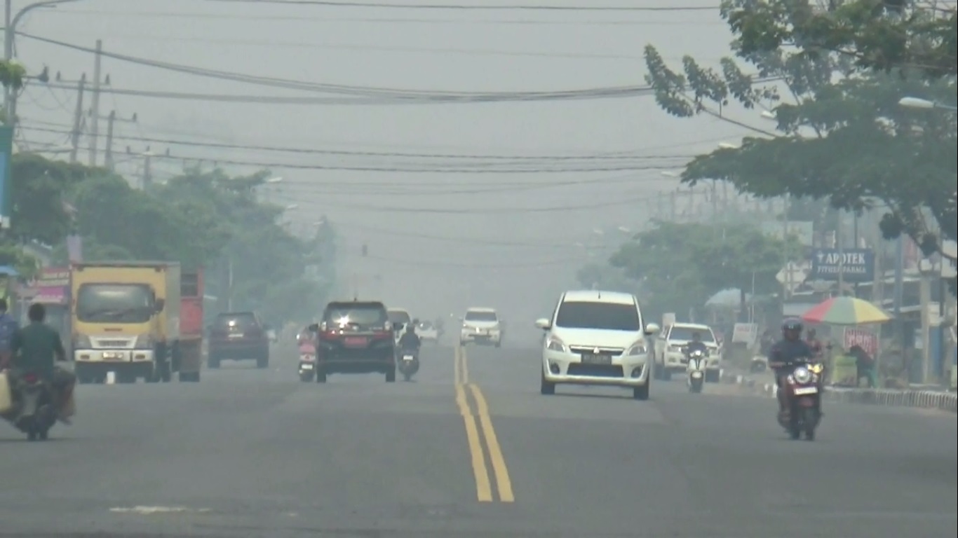 Kabut Asap Jambi Menebal, Jarak Pandang di Kabupaten Tebo Terbatas