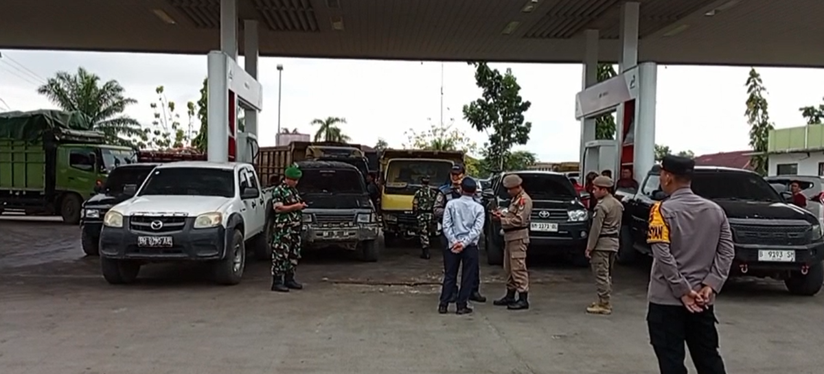 Kapos Pelayanan Idul Fitri Tebo Pantau Penyaluran BBM di SPBU KM 2