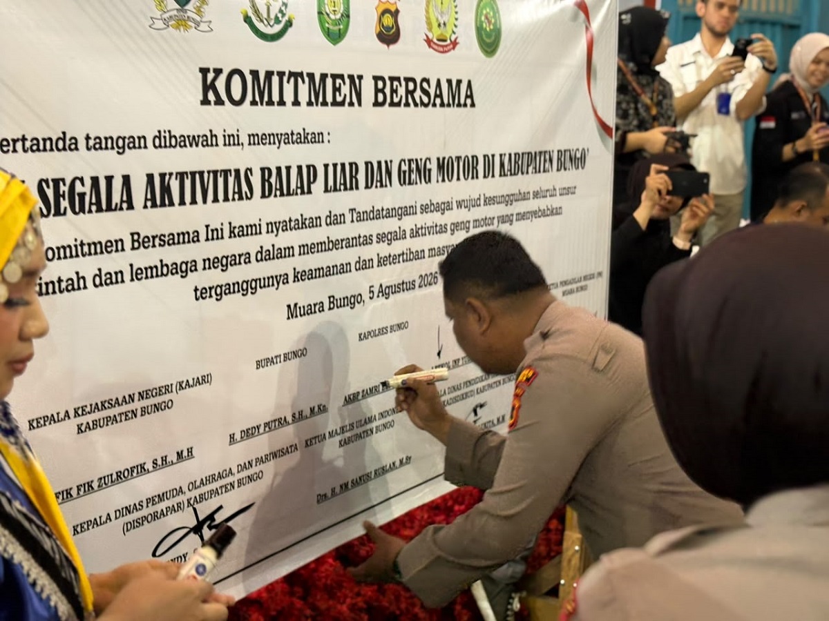 Gubernur Al Haris Pimpin Deklarasi Anti Balap Liar dan Geng Motor di Bungo