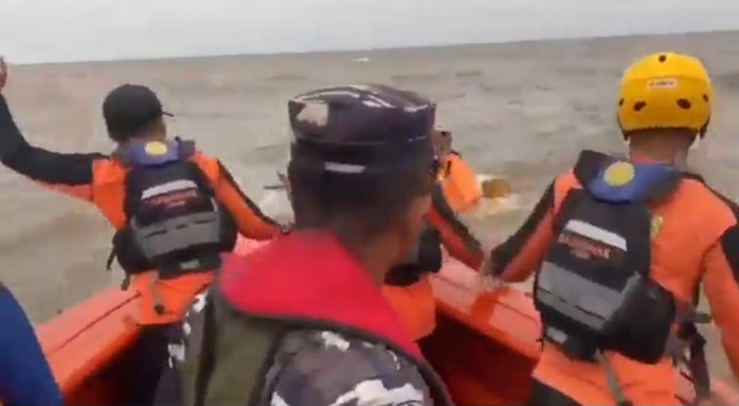 Kapal barang Tenggelam di perairan Kuala Pangkal Duri, 3 ABK Terselamatkan Tim SAR