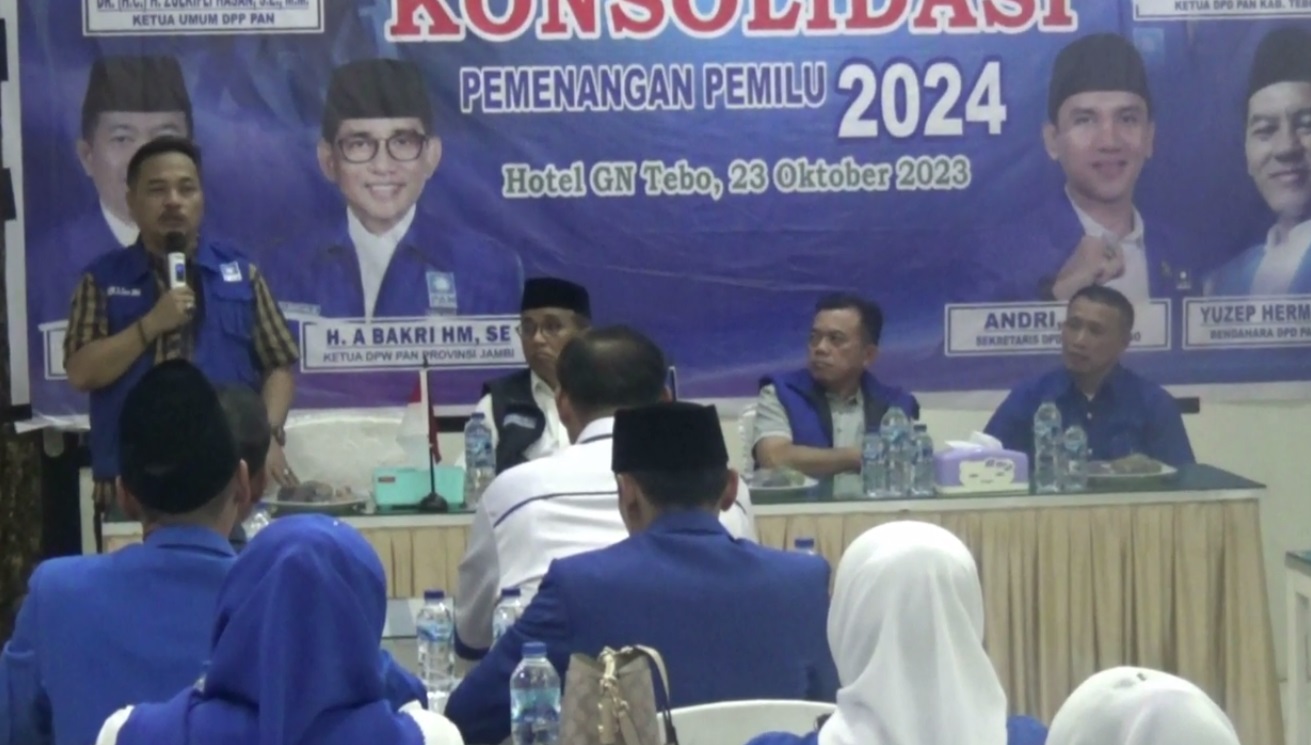 DPD PAN Tebo Tunggu Arahan DPW Untuk Penjaringan Bacabup 2024