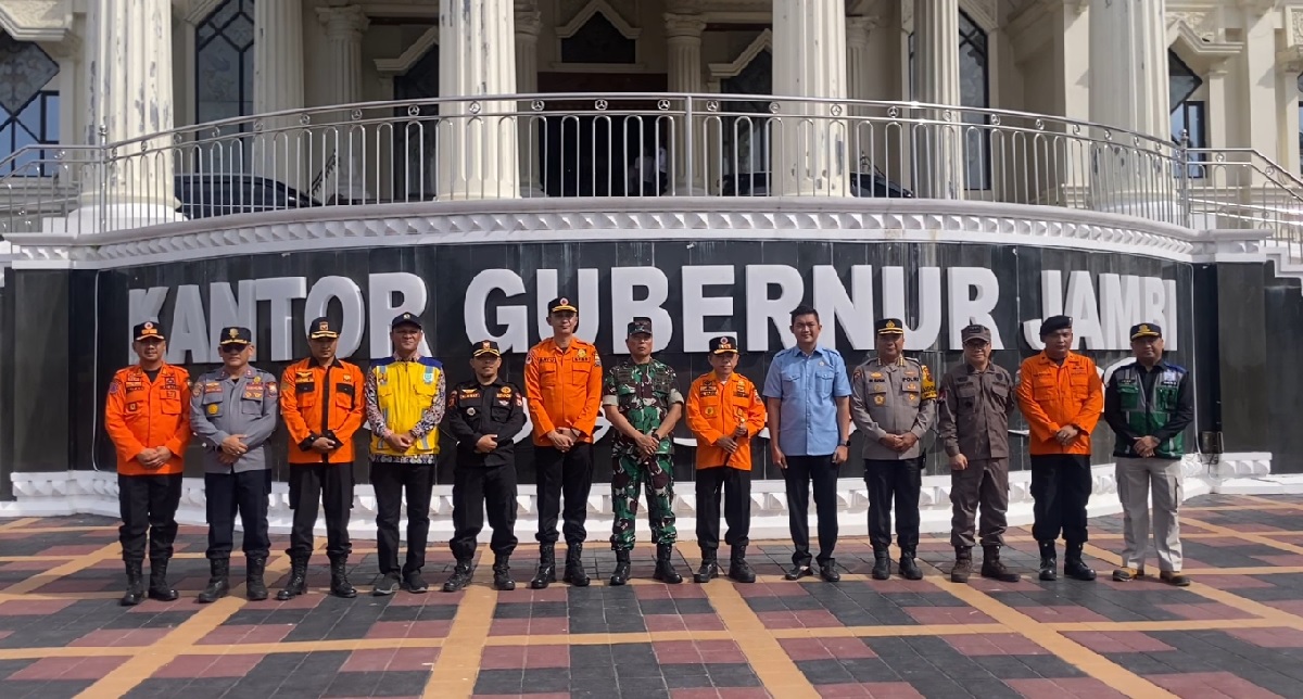 Al Haris Pimpin Apel Kesiapsiagaan Hadapi Bencana Hidrometeorologi Basah di Jambi