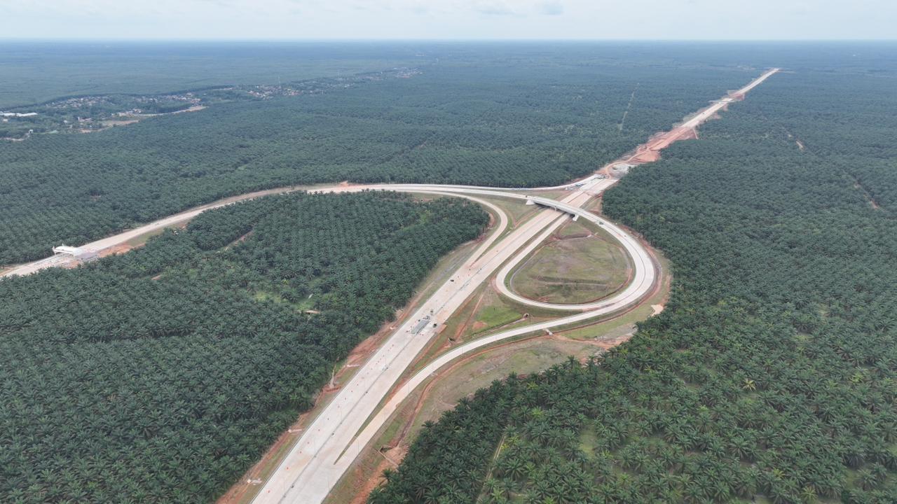 Hutama Karya Kebut Pembangunan Jalan Tol Trans Sumatera Betung - Tempino - Jambi, Progres Terus Meningkat