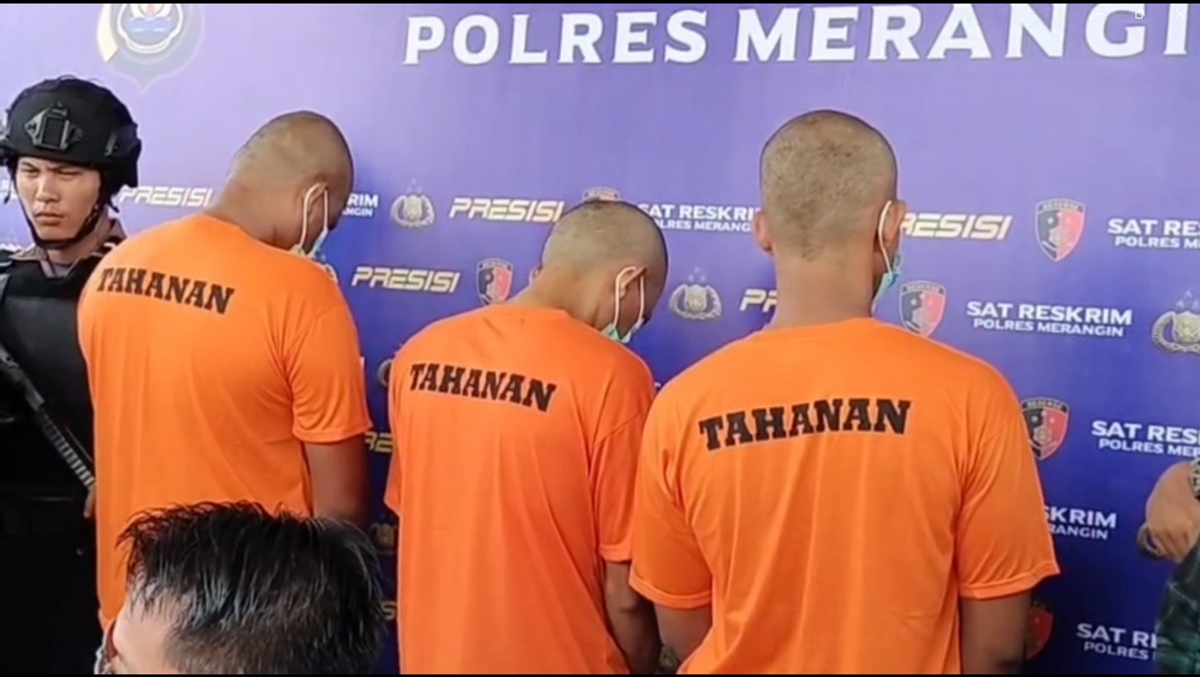 Enam Jam Usai Merampok, Tiga Perampok Bersenpi di Merangin Langsung Dibekuk Polisi