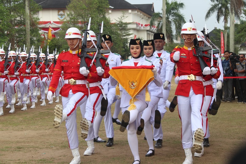 Upacara HUT RI Ke-79 di Jambi, Al Haris : Inilah Jambi, Nusantara Kecil yang Harus Kita Jaga Keutuhannya