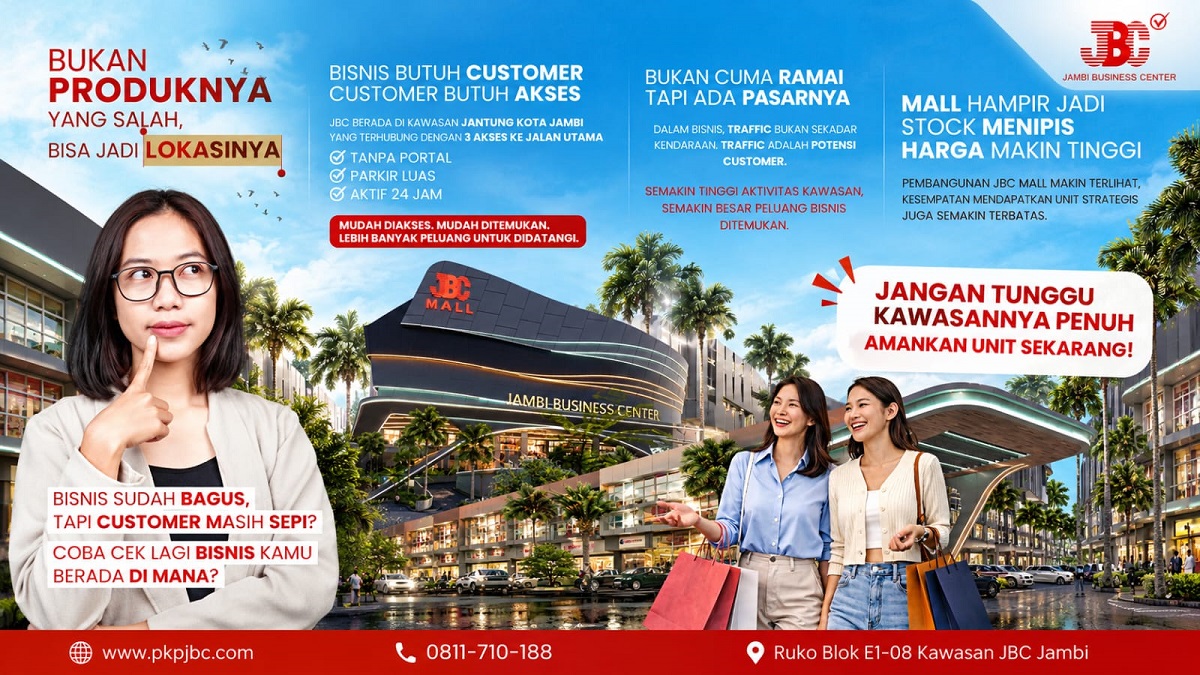 Lokasi Strategis Jadi Kunci Pengembangan Bisnis, Jambi Business Center Tawarkan Akses ke Tiga Jalan Utama