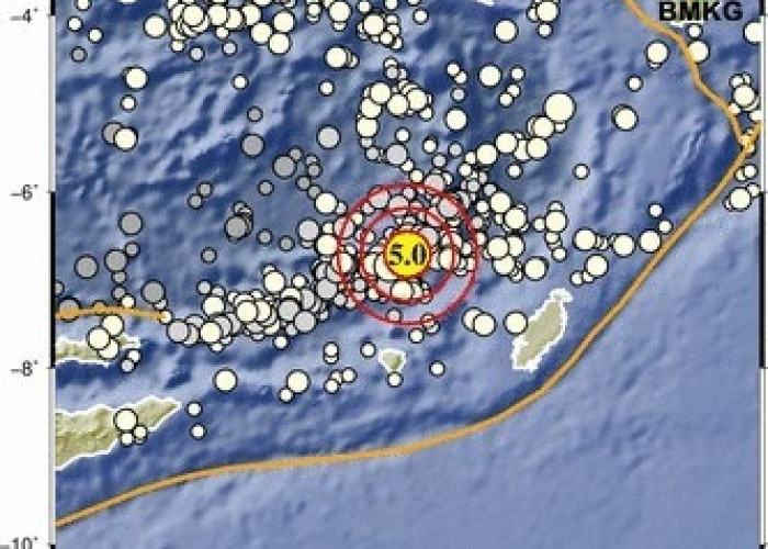Gempa Magnitudo 5,0 Guncang Laut Banda Maluku