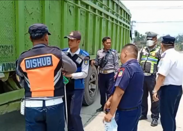 Razia Gabungan di Tebo Tengah, 8 Kendaraan Terjaring