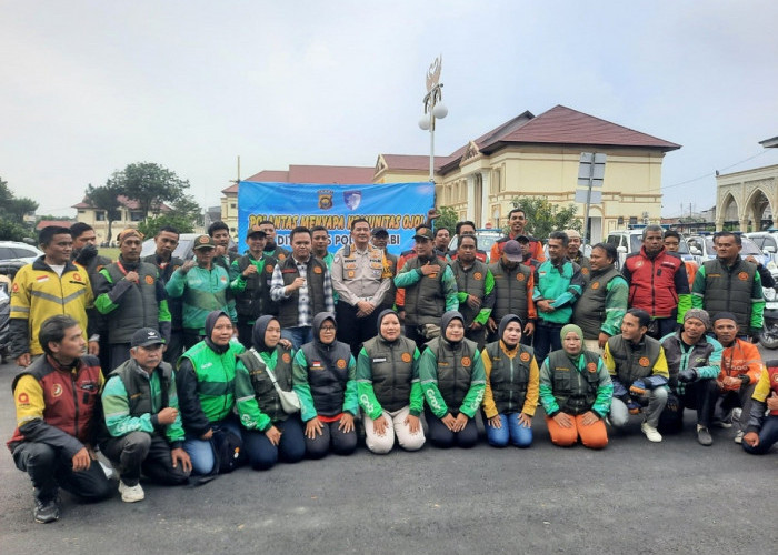 Ditlantas Polda Jambi Gandeng Komunitas Ojek Online, Perkuat Kamseltibcarlantas Lewat Operasi Keselamatan 2026