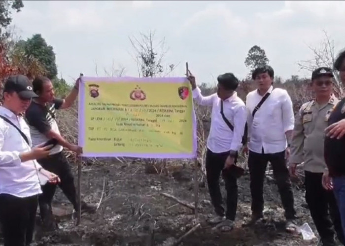 Pasca Kebakaran Lahan di Gerunggung, Polisi Lakukan Olah TKP dan Akan Periksa 4 Pemilik Lahan