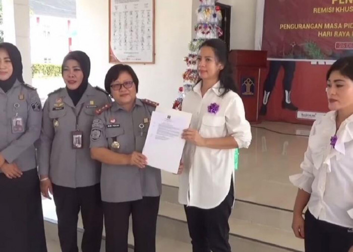 2 Napi di Lapas Perempuan Kelas II B Jambi Dapat Remisi Natal