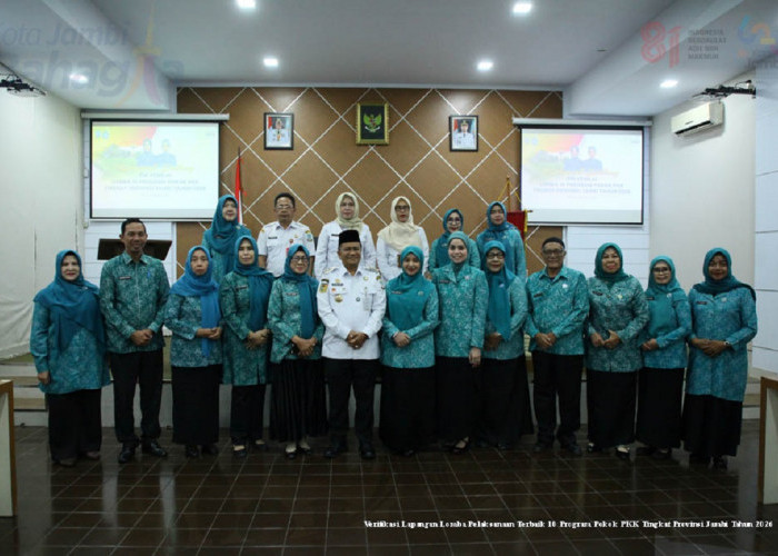 Wali Kota Maulana Apresiasi TP PKK Kota Jambi Masuk 6 Besar Lomba 10 Program Pokok PKK Tingkat Provinsi Jambi