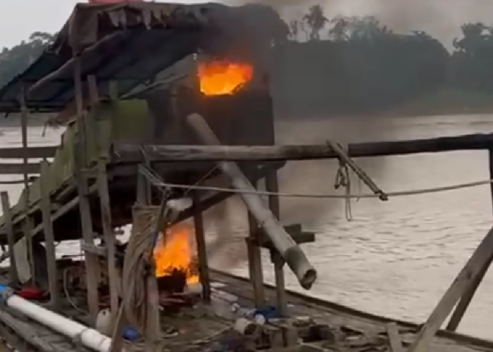 Polres Tebo Razia PETI di Desa Pelayang, Satu Penambang Diamankan