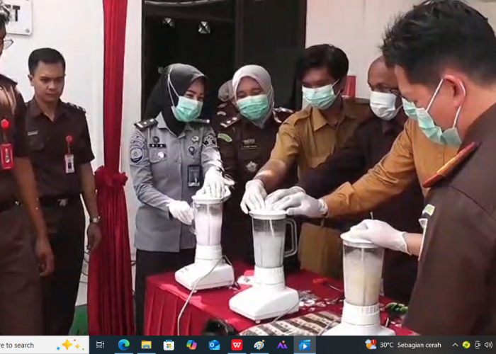 1,3 Kg Sabu dan Senjata Api Rakitan Dimusnahkan Kejaksaan Negeri Muaro Jambi