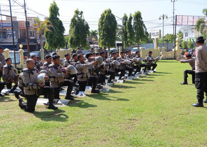 Polres Bungo Gelar Pelatihan Dalmas, Tingkatkan Kesiapsiagaan Hadapi Gangguan Kamtibmas