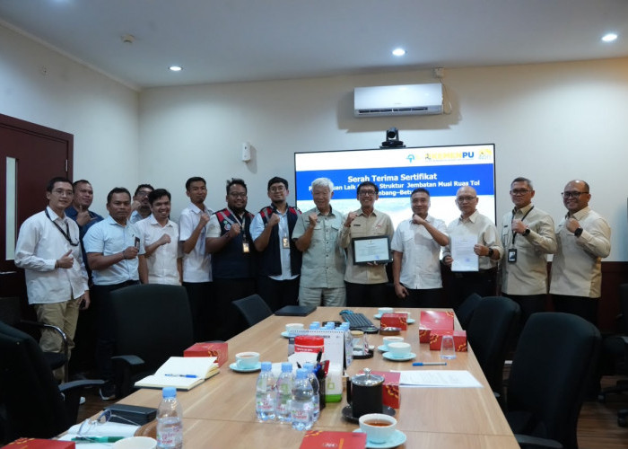 ?Hutama Karya Resmi Kantongi Sertifikat Persetujuan Laik Fungsi Struktur Jembatan Musi V Tol Palembang–Betung